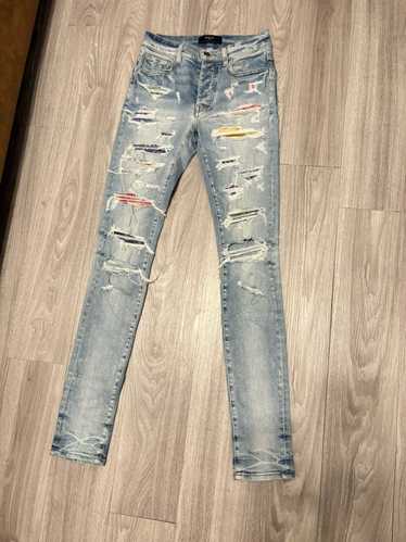 Amiri Amiri rainbow thrasher jeans - image 1