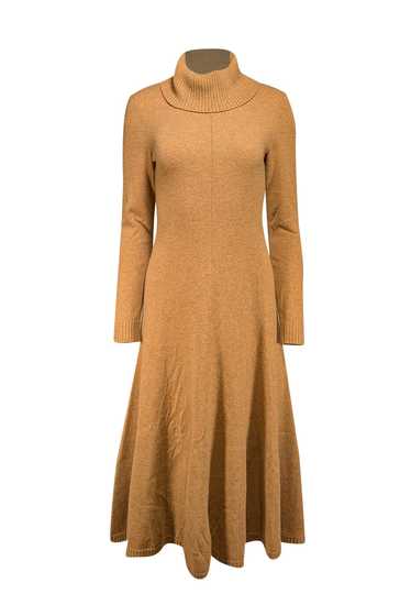 Lafayette 148 - Camel Brown Cashmere Turtleneck Dr