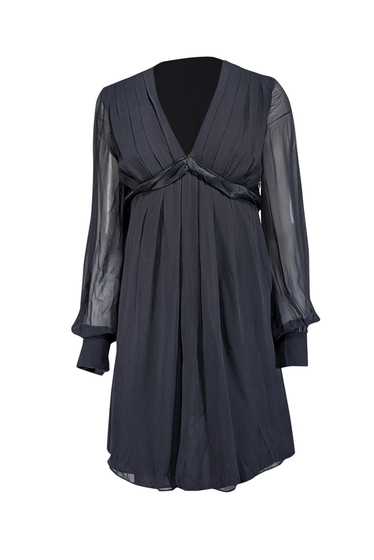 Ted Baker - Black Silk Long Sleeve Dress Sz 4