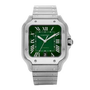 CARTIER Stainless Steel 39.8mm Santos De Cartier … - image 1