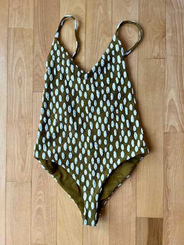 Mara Hoffman One Piece Dotted Swimsuit (S) | Used,