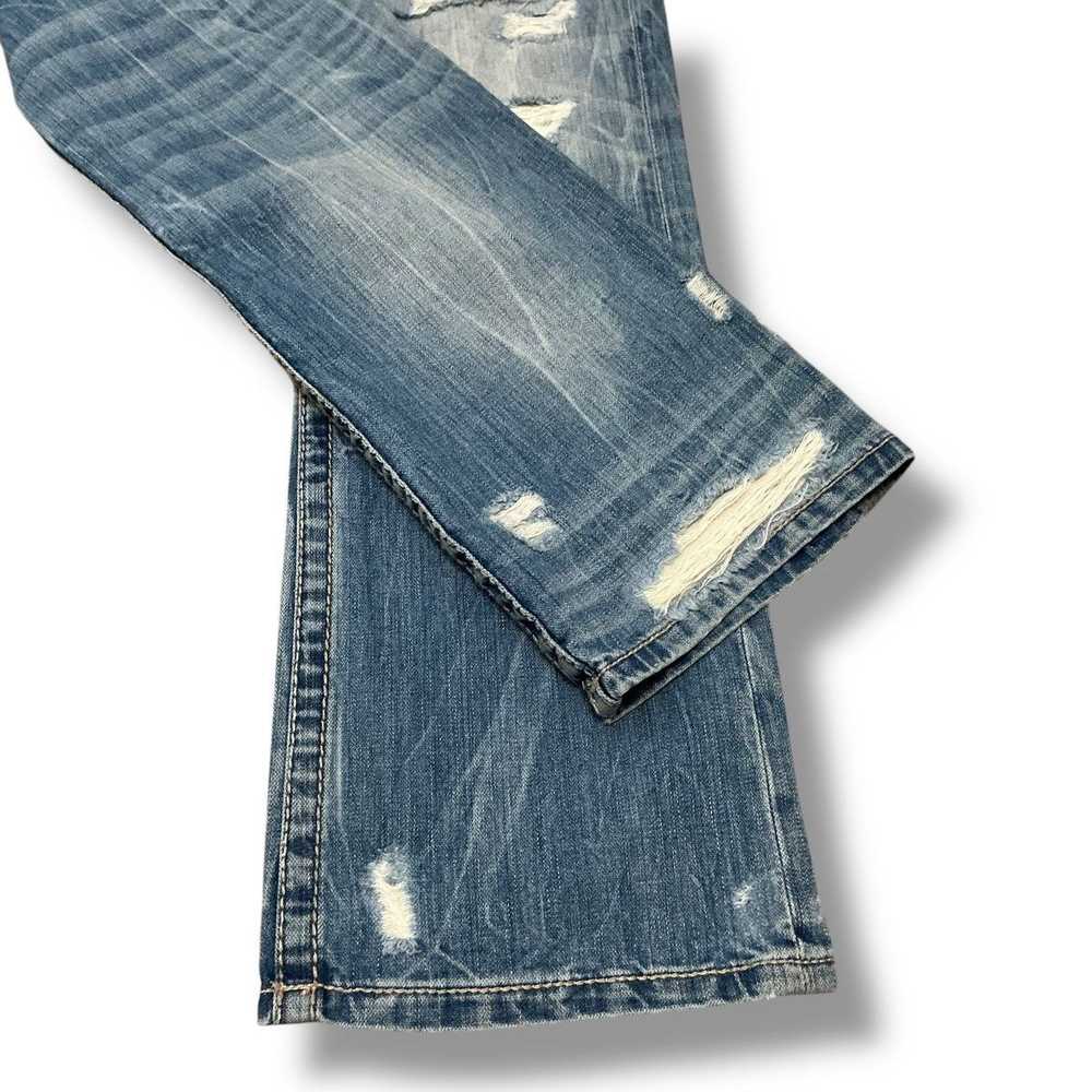 Bke BKE Denim Carter Bootleg Distressed Light Was… - image 4