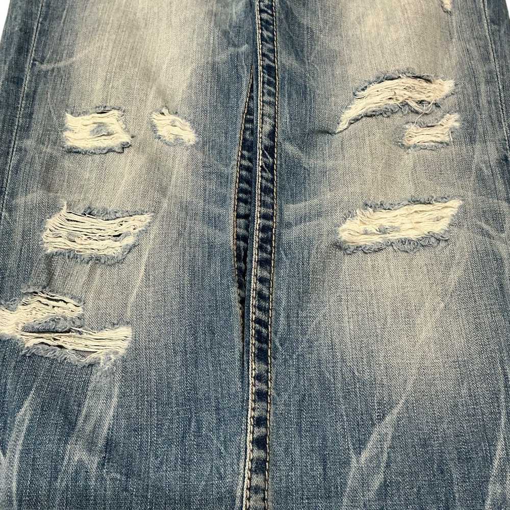 Bke BKE Denim Carter Bootleg Distressed Light Was… - image 7