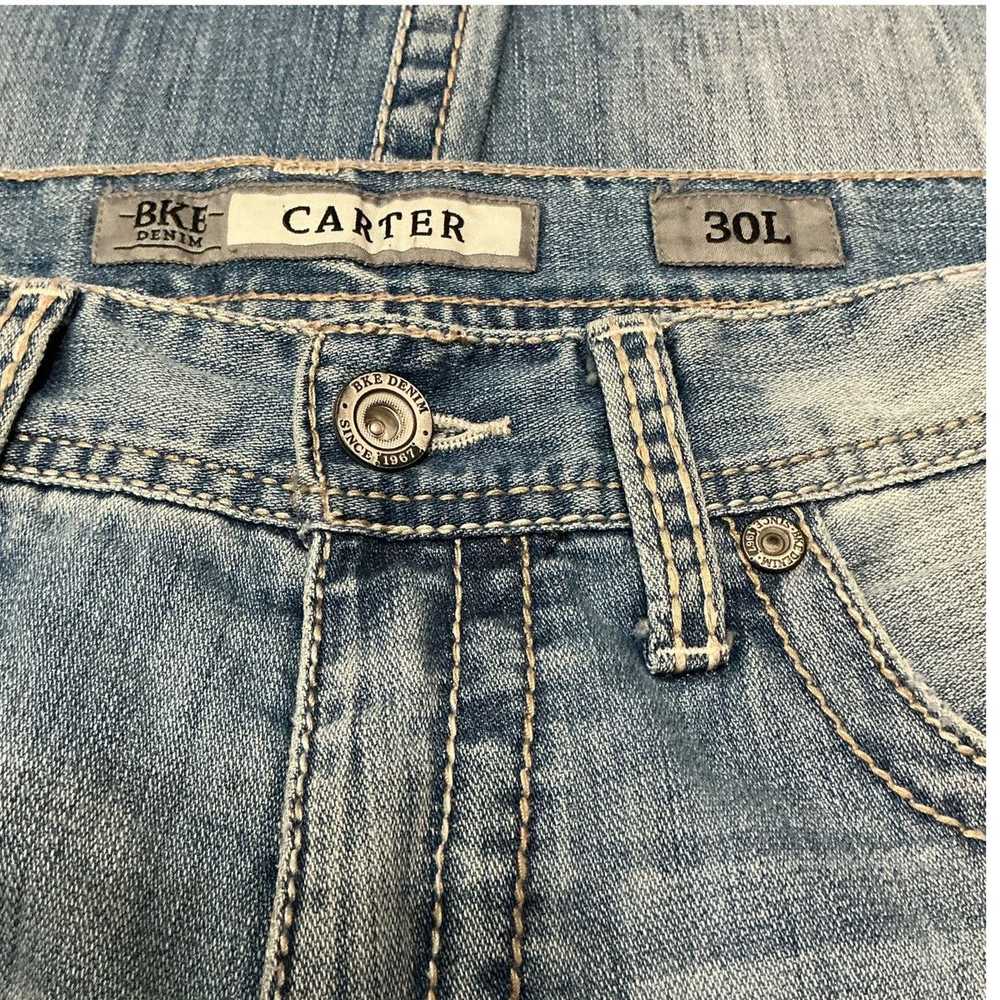 Bke BKE Denim Carter Bootleg Distressed Light Was… - image 8