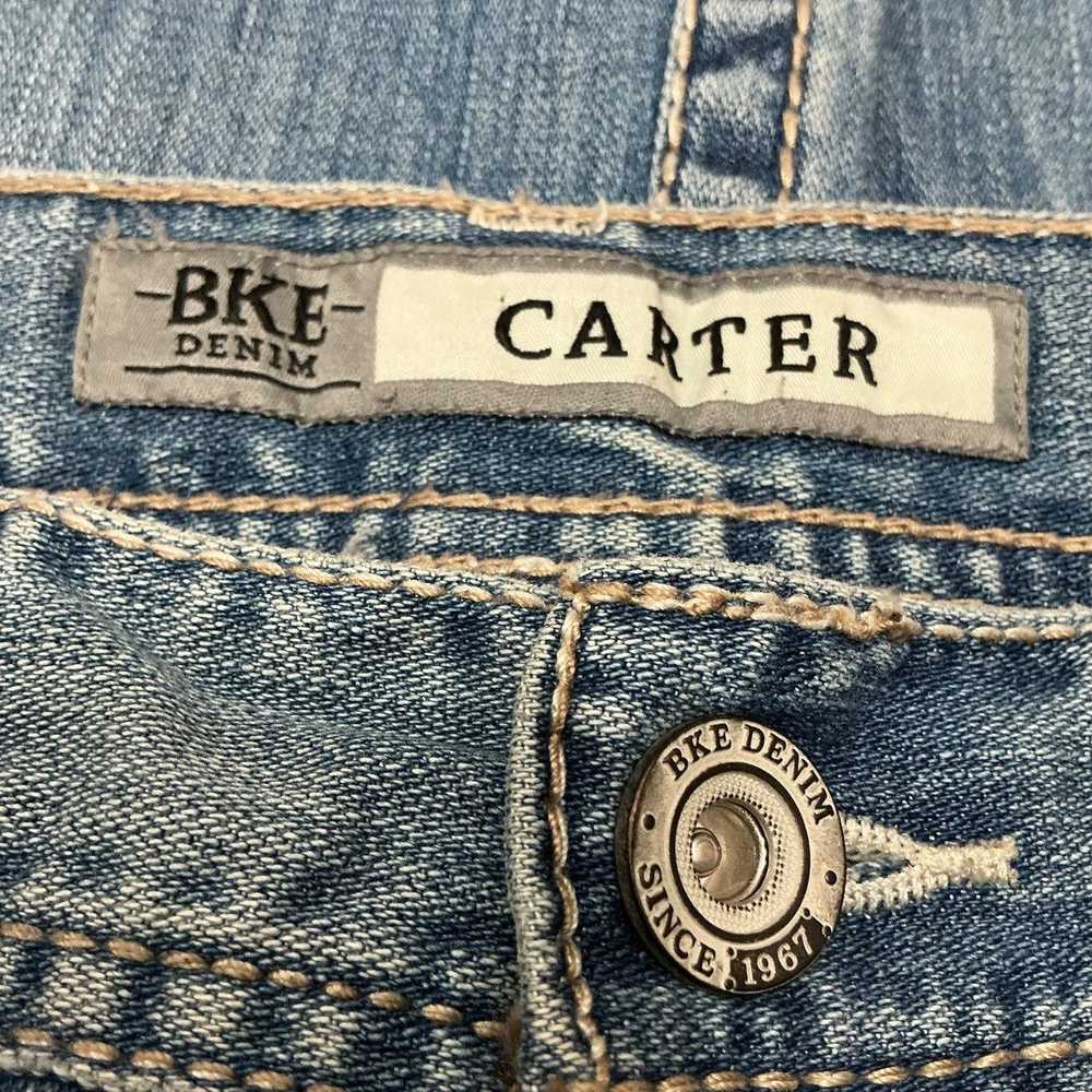 Bke BKE Denim Carter Bootleg Distressed Light Was… - image 9