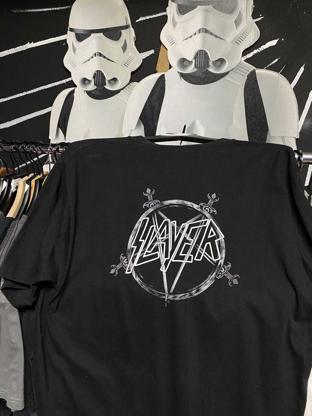 Band Tees × Vintage 90’s Vintage Slayer Euro Band… - image 2