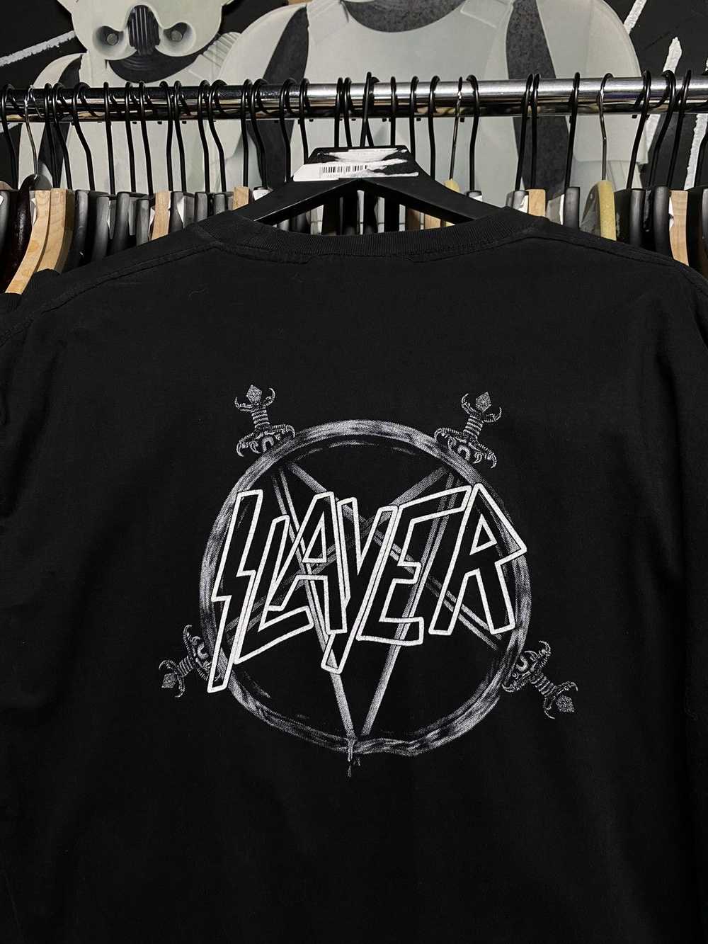 Band Tees × Vintage 90’s Vintage Slayer Euro Band… - image 7