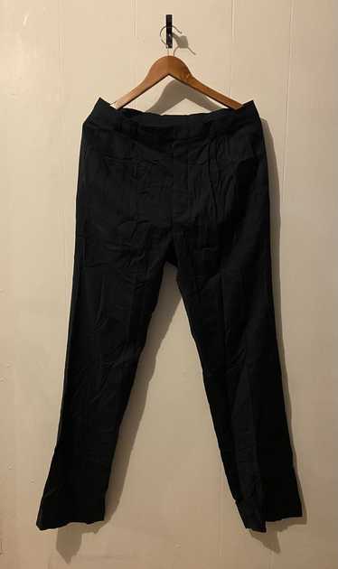 【名作】Maison Margiela 14 McQueen Pants 48 Martin Margiela Navy MCQueen Light Cotton Pants SS2001