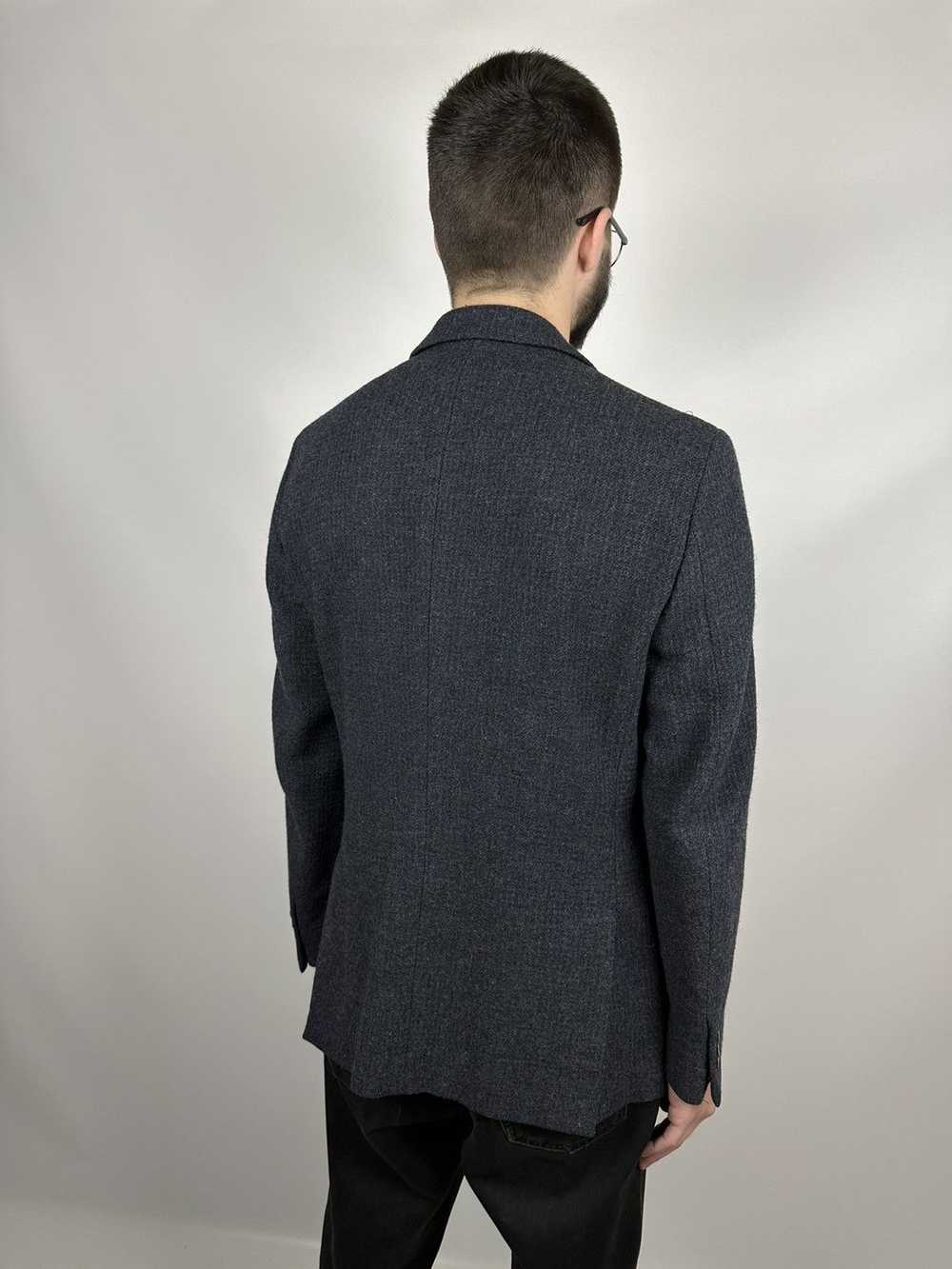 Hackett Hackett London Navy Boucle Wool Blazer - image 3