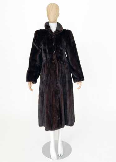 Vintage 1970s Yves Saint Laurent Mink Fur Coat