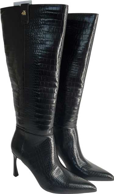 4th & Reckless Pointed Knee High Boots In Black Cr