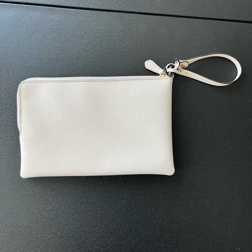 Coach Storypatch white and gold clutch wristlet b… - image 2