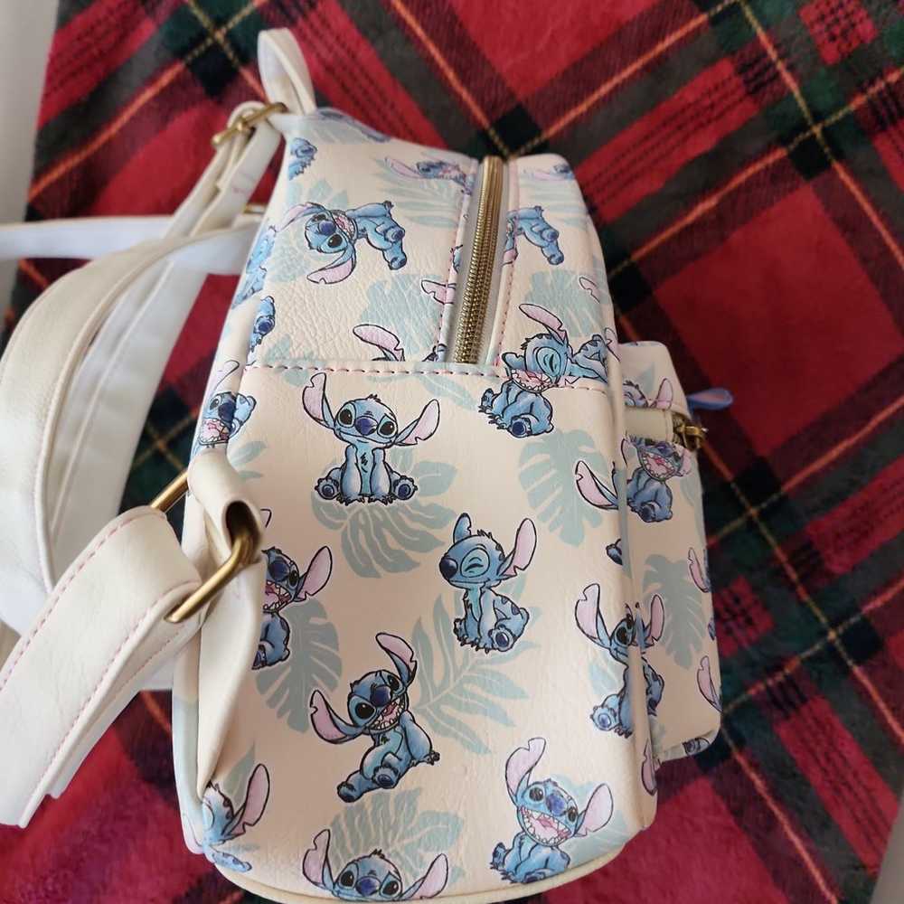 Disney Lougefly Stitch tropical leaf backpack wit… - image 8