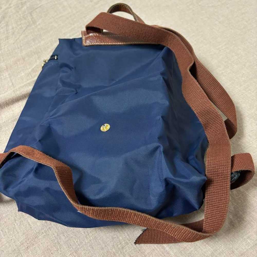 Navy nylon backpack LONGCHAMP - image 7