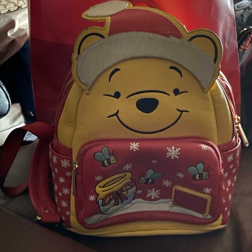 Loungefly Disney Santa Winnie the Pooh Cosplay Mi… - image 1