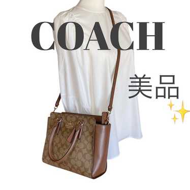 [COACH] Coach Tote Bag Shoulder Bag Signature Exc… - image 1