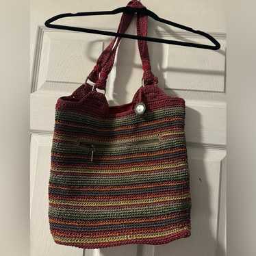 The SAK Crochet Knit Multicolor Shoulder Bag Vinta