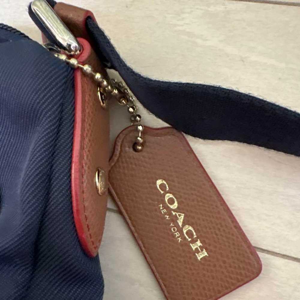 COACH Navy Shoulder Bag - image 4