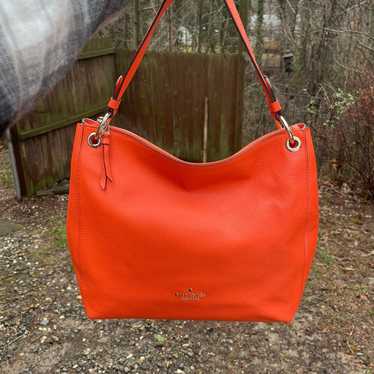 Kate Spade Orange Leather Shoulder Bag