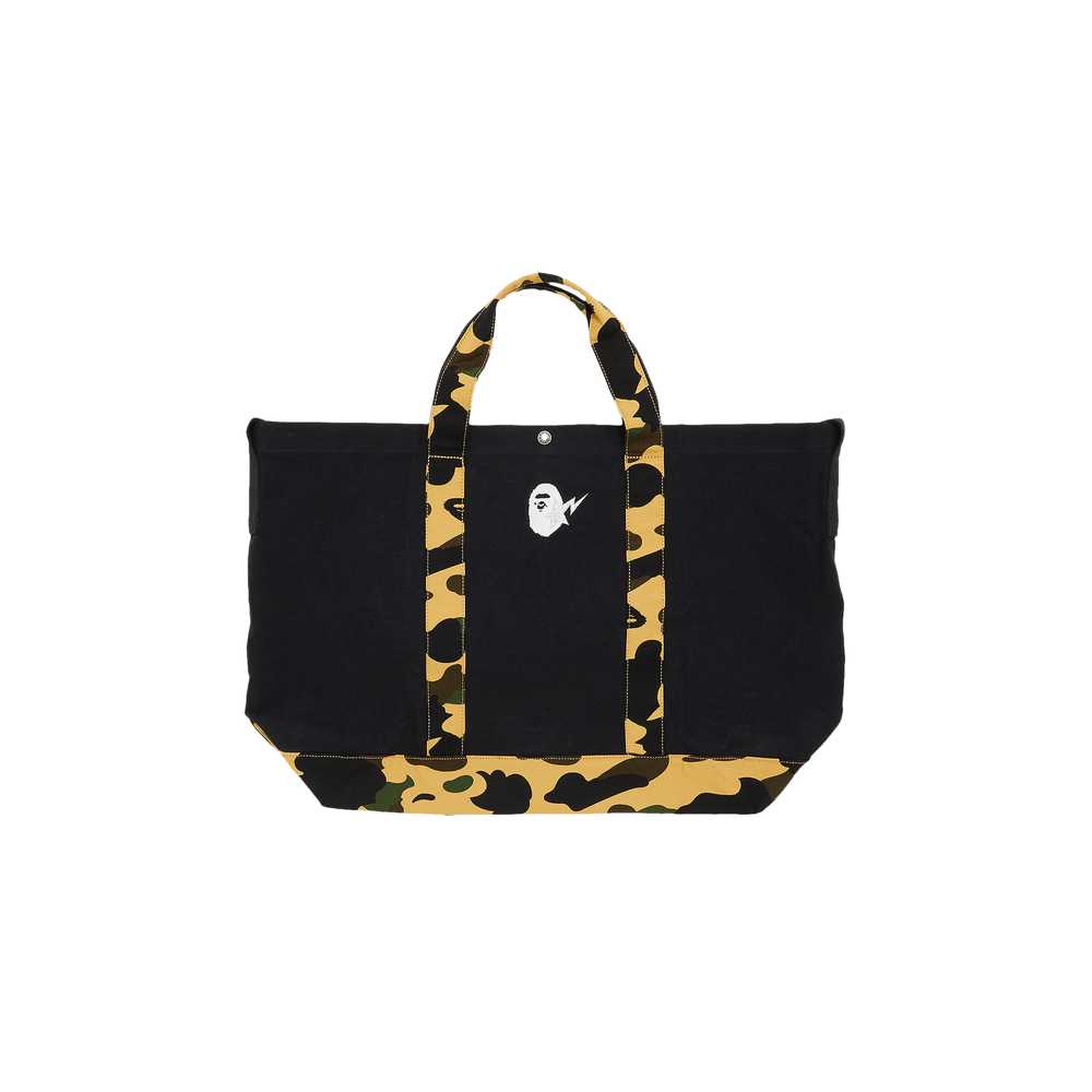 Bape GOAT Exclusive BAPE Camo Detail Tote Bag Bla… - image 1