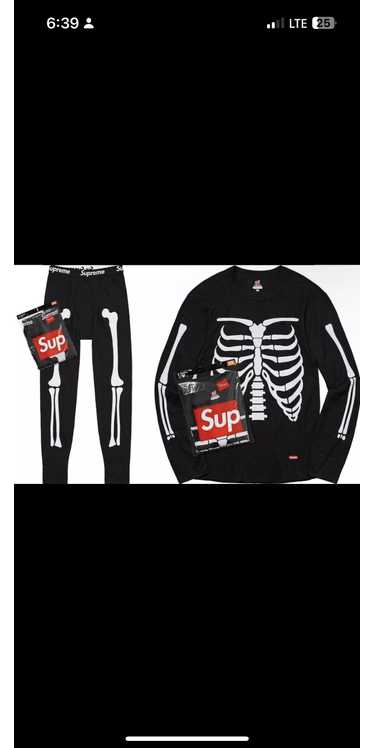 Hanes × Supreme SUPREME X HANES SET, THERMAL PANT 