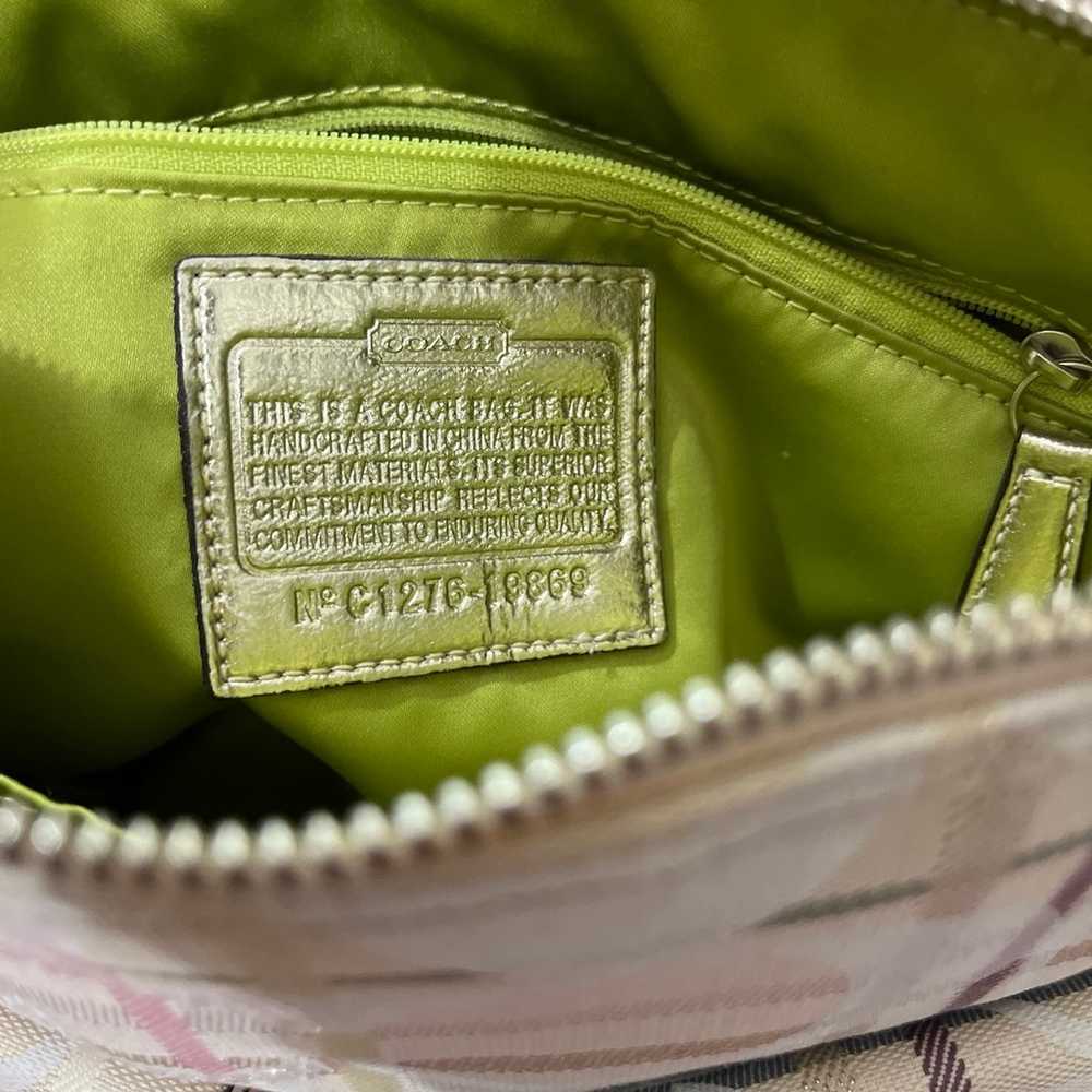 Classic COACH signature canvas shoulder bag - image 4