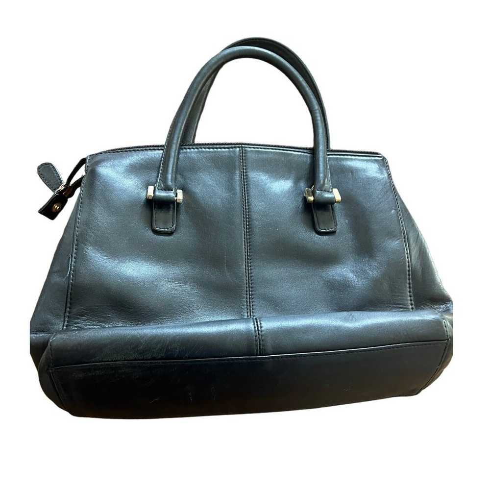 VINTAGE ETIENNE AIGNER:  Black Tote Aubergine Lea… - image 2