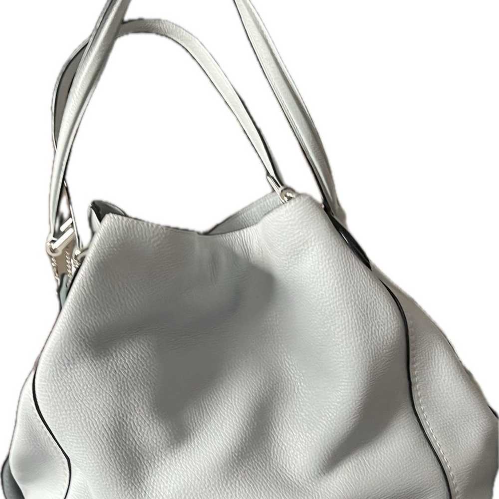 Coach Washed Grey Blue Shoulder Bag - image 2