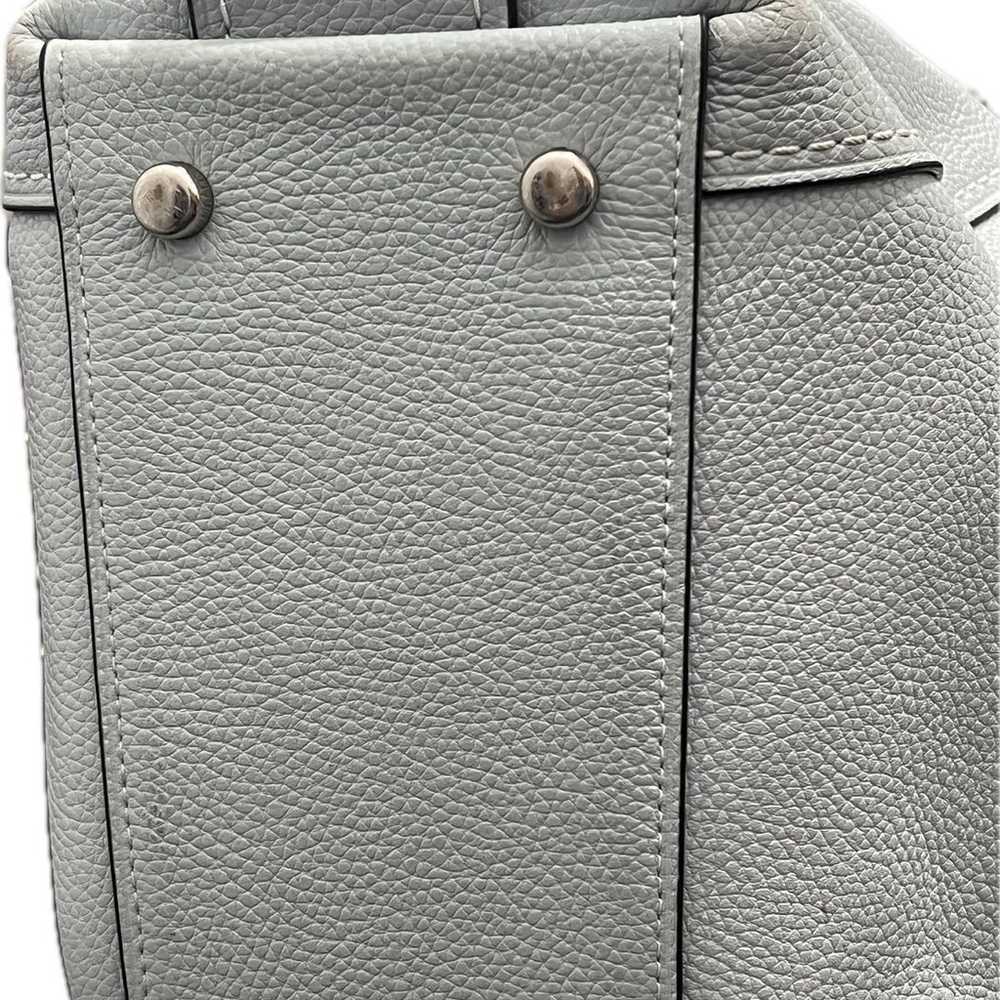 Coach Washed Grey Blue Shoulder Bag - image 7