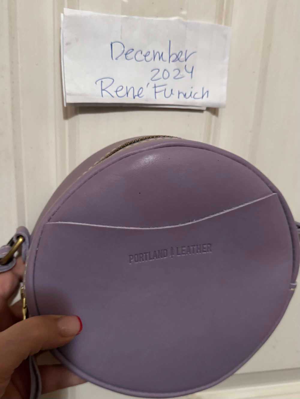 Portland Leather 'Almost Perfect' Circle Crossbody - image 6