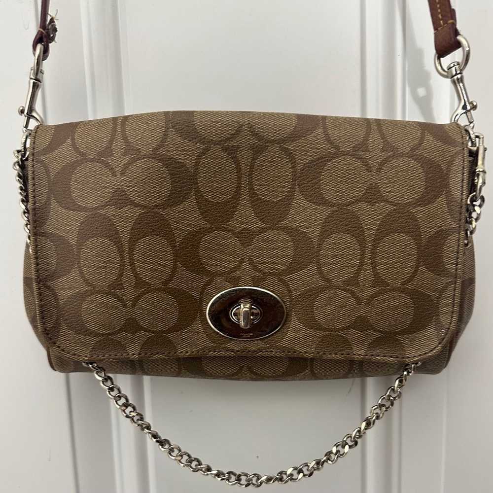 Coach Tabby brown C signature shoulder bag - image 3