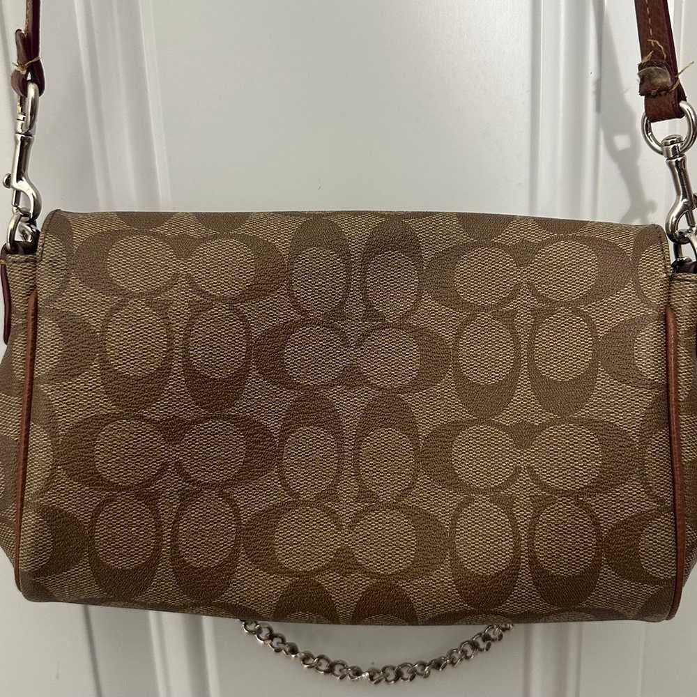 Coach Tabby brown C signature shoulder bag - image 4