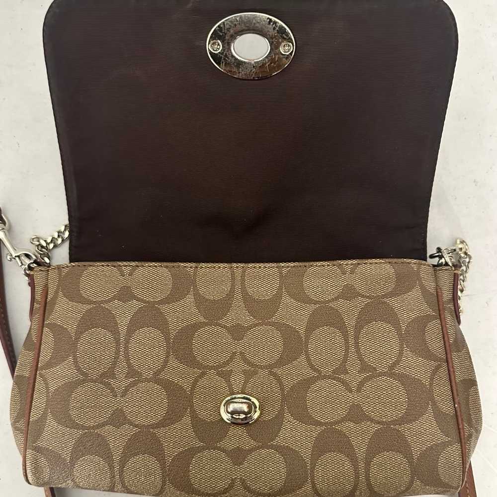 Coach Tabby brown C signature shoulder bag - image 5