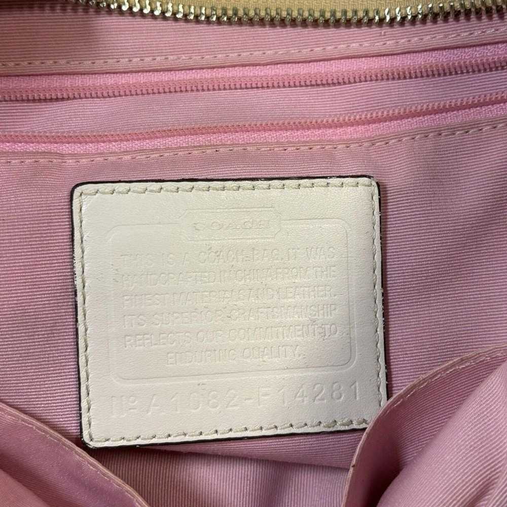 COACH signature Tan/white Shoulder Bag - image 3