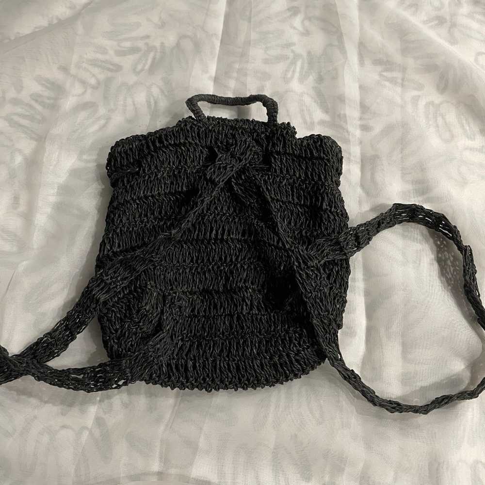 Vintage Mini Crochet Backpack - image 3