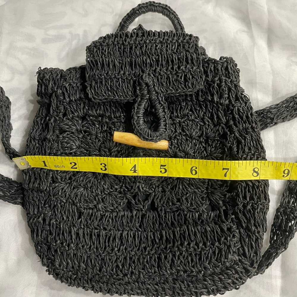 Vintage Mini Crochet Backpack - image 6