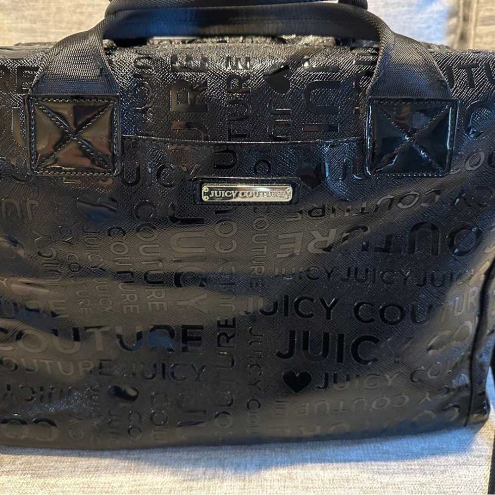 Juicy Couture BLACK WORLD PLAY WEEKENDER Bag NWOT - image 1