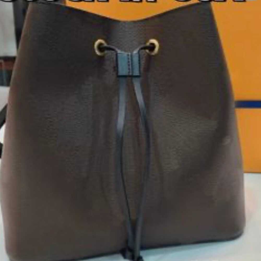 Leather bag black and brown - image 1