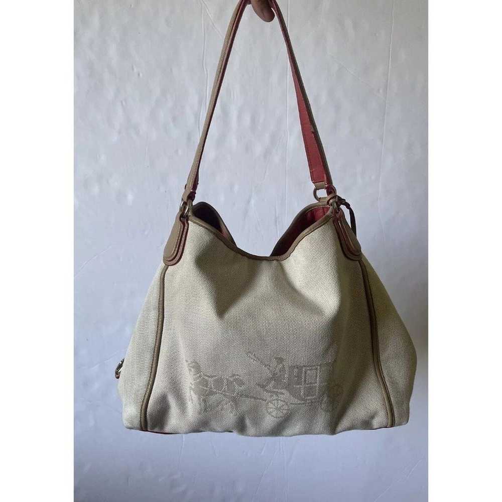 COACH KHAKI/CHALK  HORSE & CARRIAGE EDIE SHOULDER… - image 1