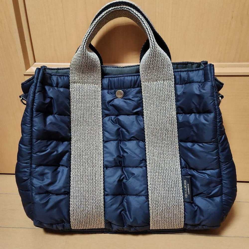 Viola d'Oro ⭐ Navy Quilted Nylon Bag - image 1