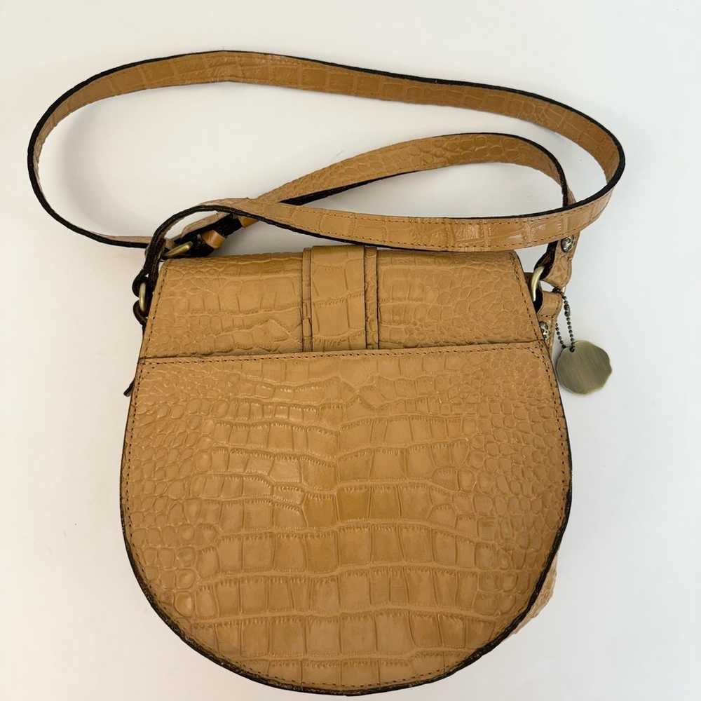 Patricia Nash Padova Crossbody Croc-Embossed Leat… - image 3