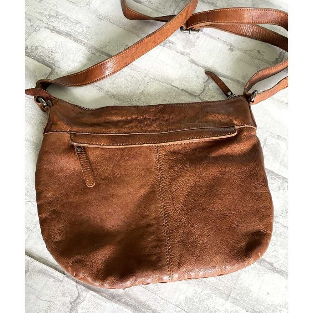 Anthropologie Vilenca Holland Leather Cognac Wove… - image 4