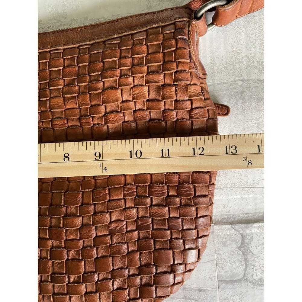 Anthropologie Vilenca Holland Leather Cognac Wove… - image 9