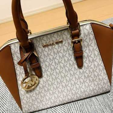 MICHAEL KORS Handbag White/Brown