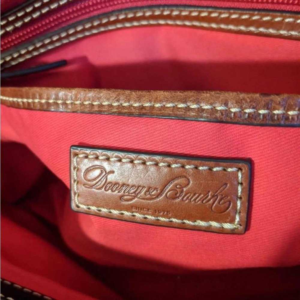 Dooney and Bourke Black and Brown Leather Pebble … - image 4