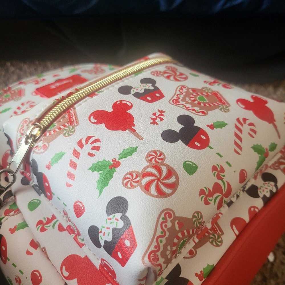 Loungefly Christmas mickey minnie mini backpack - image 5