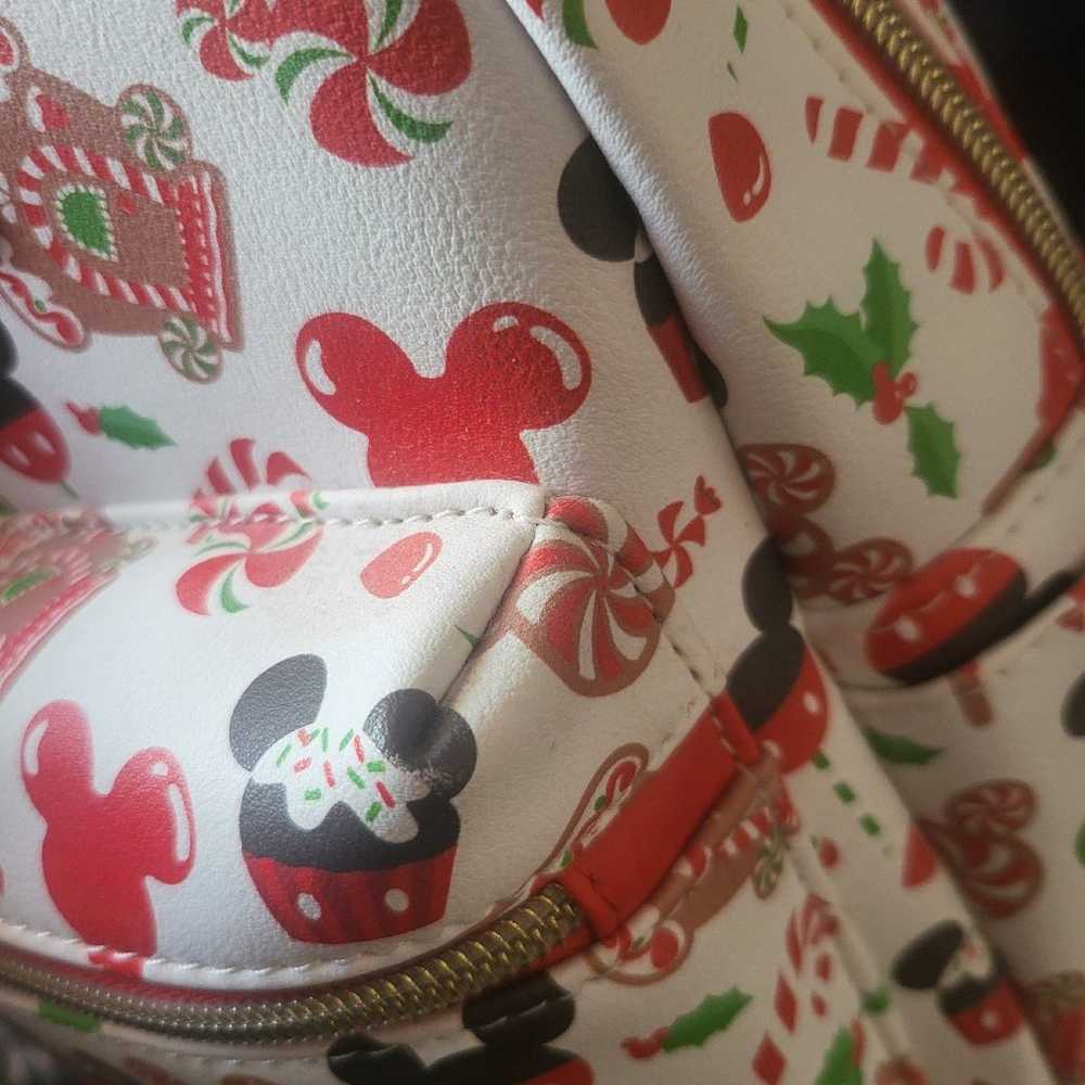 Loungefly Christmas mickey minnie mini backpack - image 6