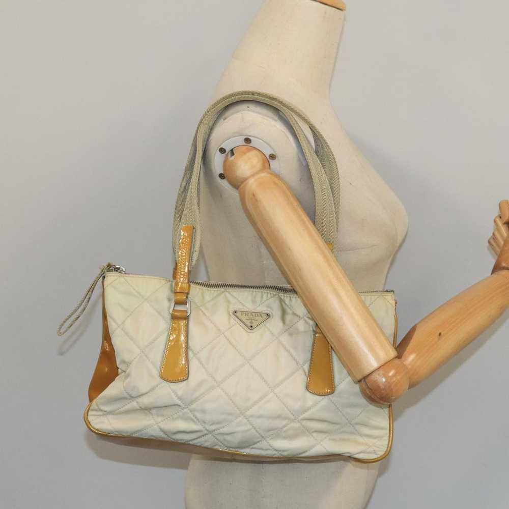 Prada Tessuto Beige Synthetic Shoulder Bag (Pre-O… - image 11