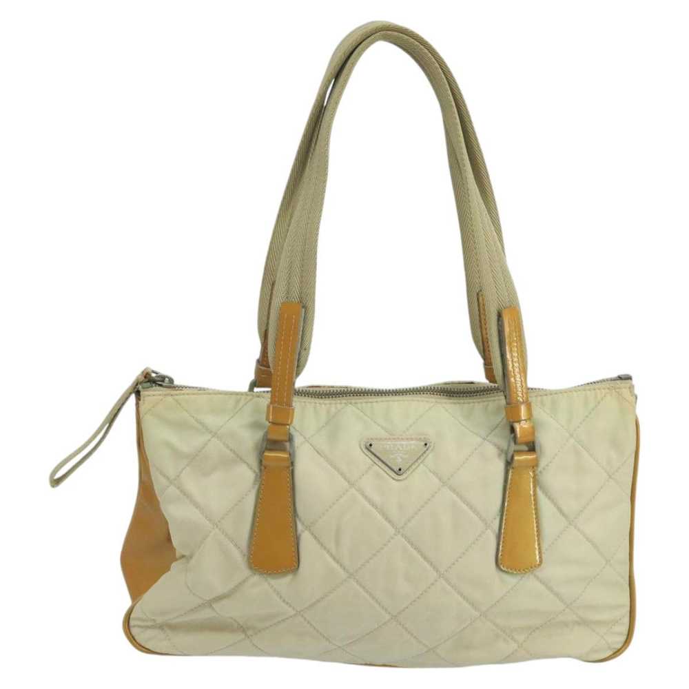 Prada Tessuto Beige Synthetic Shoulder Bag (Pre-O… - image 12