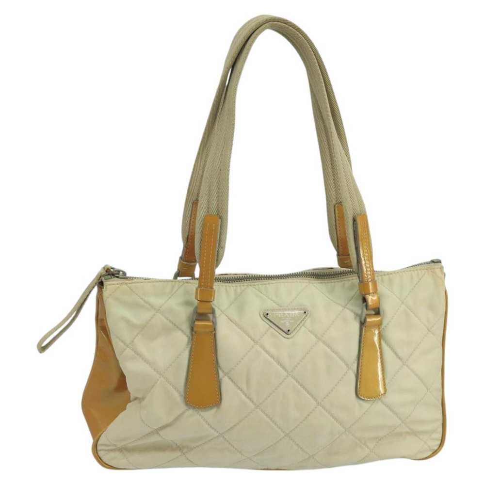 Prada Tessuto Beige Synthetic Shoulder Bag (Pre-O… - image 1